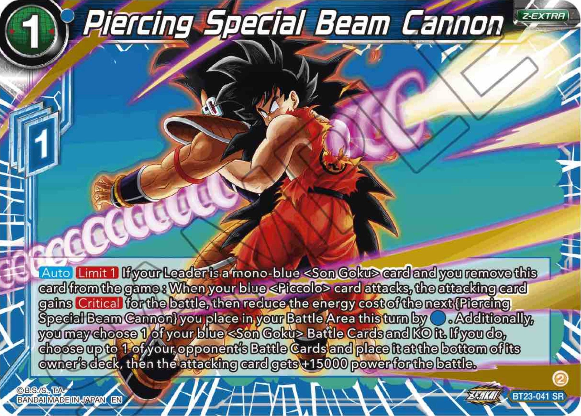 Piercing Special Beam Cannon (BT23-041) [Perfect Combination] | Cracking-Singles