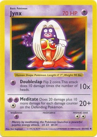 Jynx (31/102) [Base Set Shadowless Unlimited] | Cracking-Singles