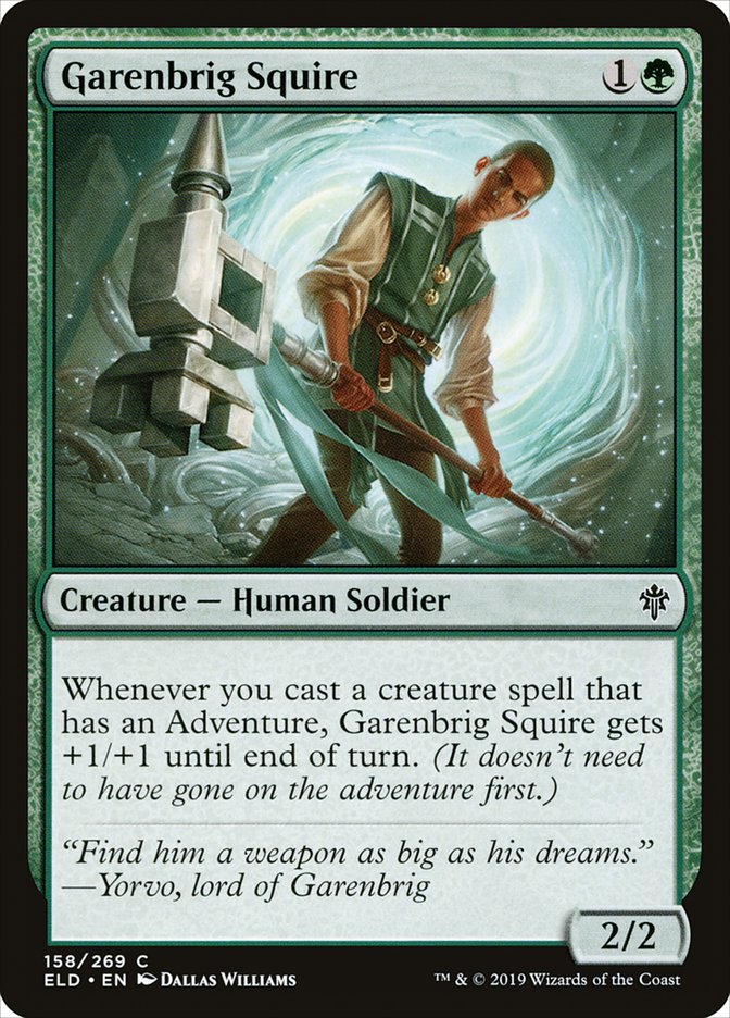 Garenbrig Squire [Throne of Eldraine] | Cracking-Singles