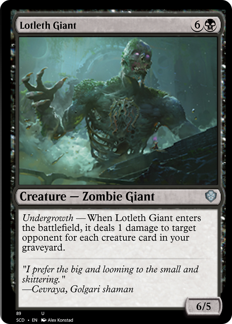 Lotleth Giant [Starter Commander Decks] | Cracking-Singles