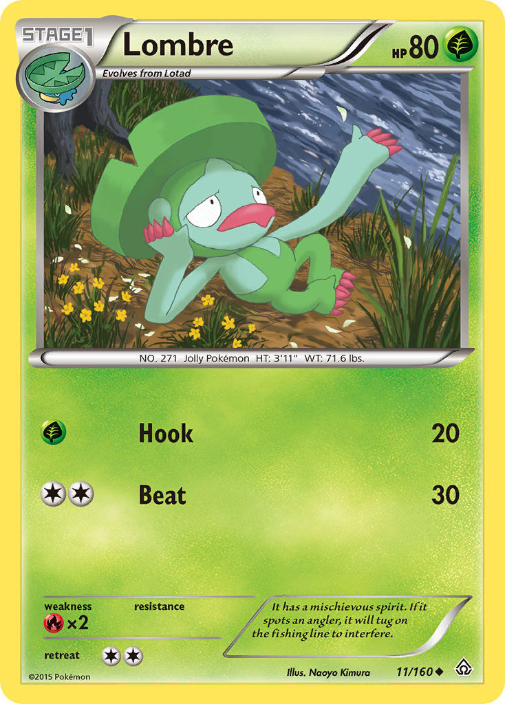 Lombre (11/160) [XY: Primal Clash] | Cracking-Singles