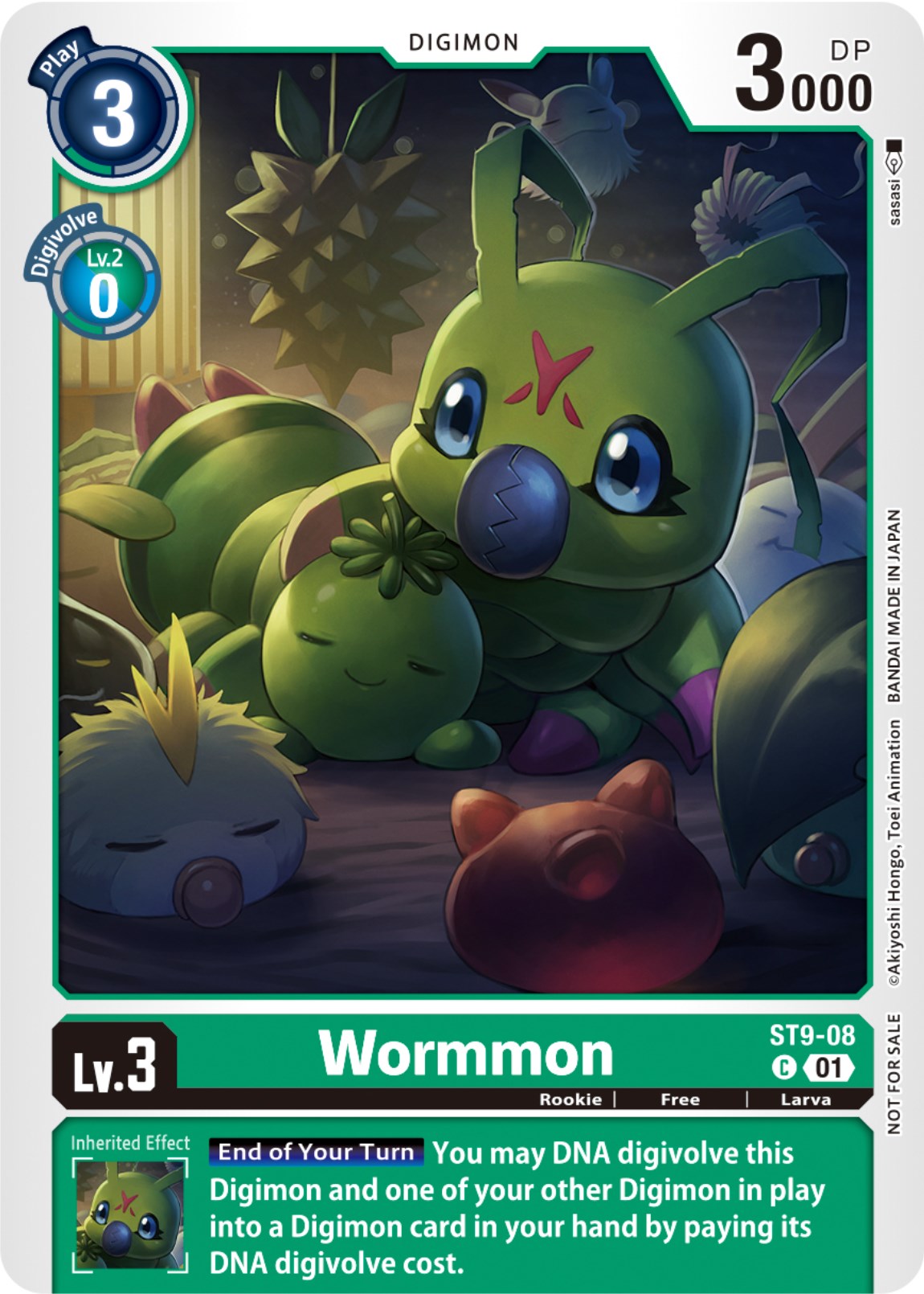 Wormmon [ST9-08] (NYCC 2023 Demo Deck) [Starter Deck: Ultimate Ancient Dragon] | Cracking-Singles