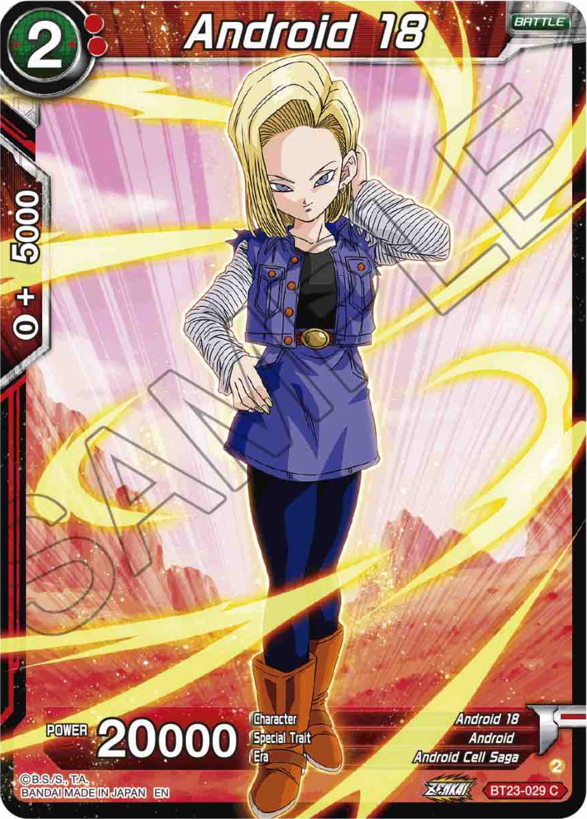 Android 18 (BT23-029) [Perfect Combination] | Cracking-Singles