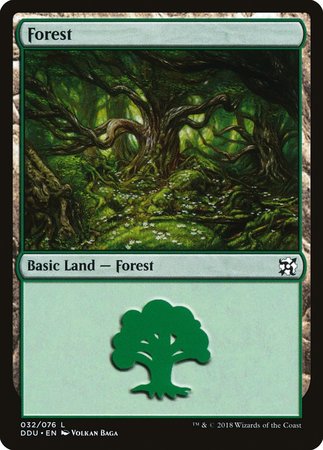 Forest (32) [Duel Decks: Elves vs. Inventors] | Cracking-Singles