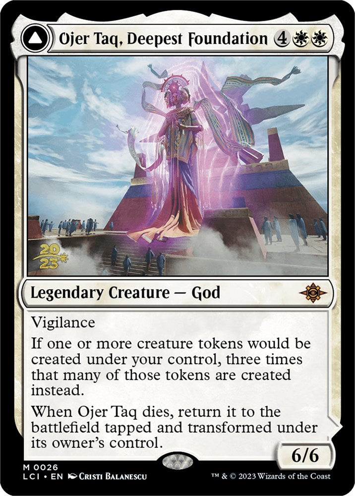 Ojer Taq, Deepest Foundation // Temple of Civilization [The Lost Caverns of Ixalan Prerelease Cards] | Cracking-Singles