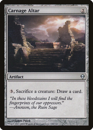 Carnage Altar [Zendikar] | Cracking-Singles