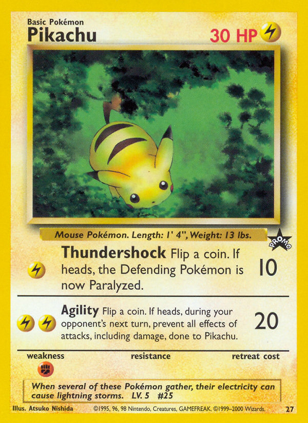 Pikachu (27) [Wizards of the Coast: Black Star Promos] | Cracking-Singles