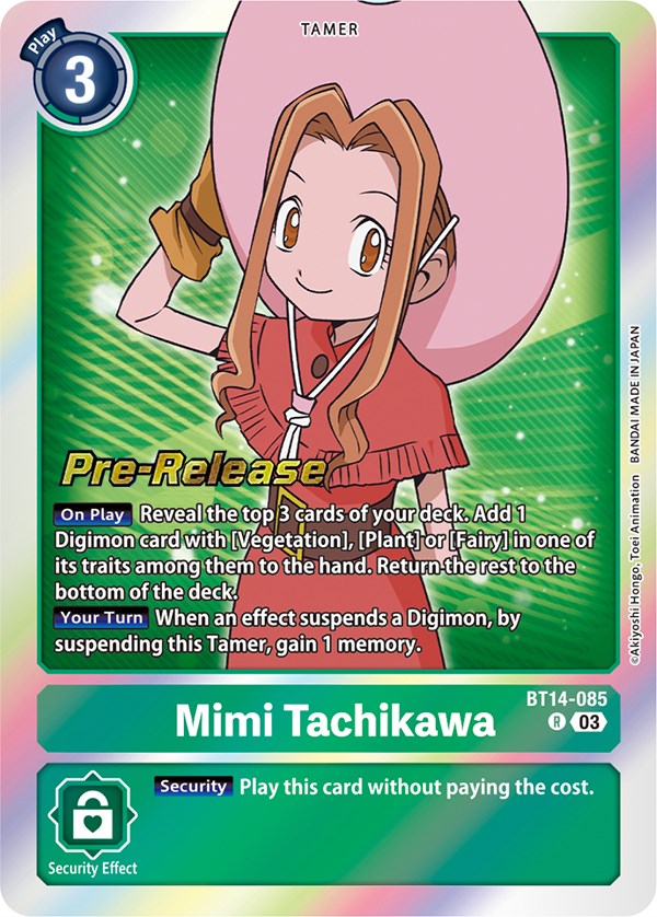 Mimi Tachikawa [BT14-085] [Blast Ace Pre-Release Cards] | Cracking-Singles