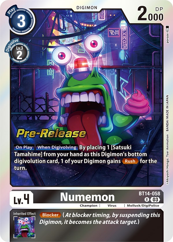 Numemon [BT14-058] [Blast Ace Pre-Release Cards] | Cracking-Singles