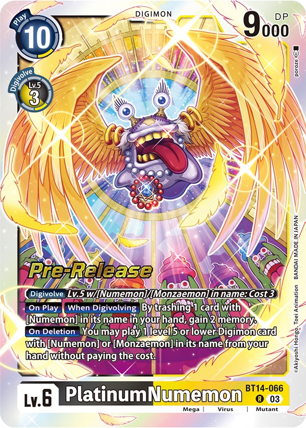 PlatinumNumemon [BT14-066] [Blast Ace Pre-Release Cards] | Cracking-Singles