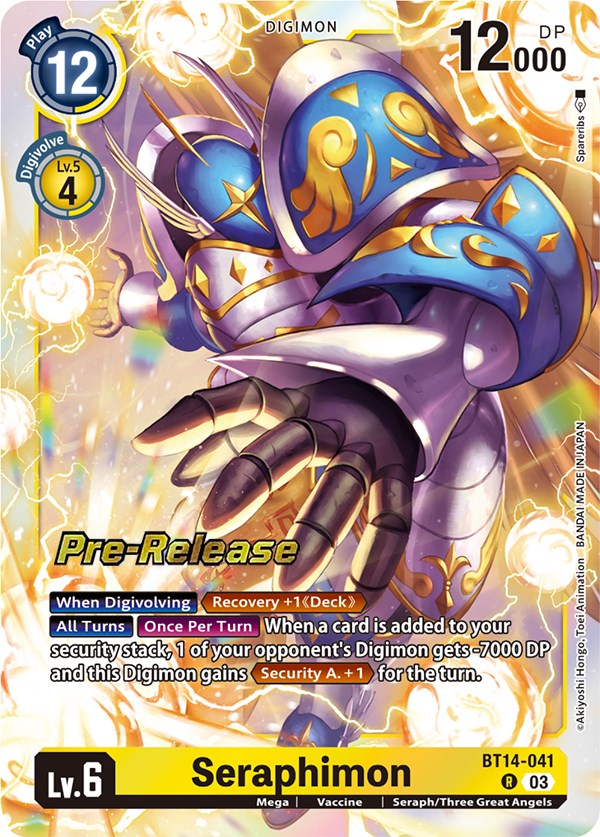 Seraphimon [BT14-041] [Blast Ace Pre-Release Cards] | Cracking-Singles