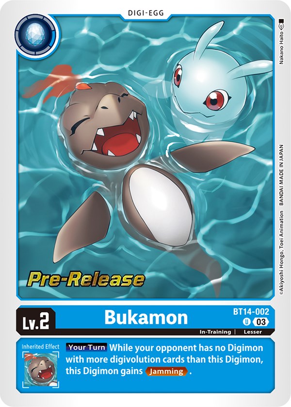 Bukamon [BT14-002] [Blast Ace Pre-Release Cards] | Cracking-Singles