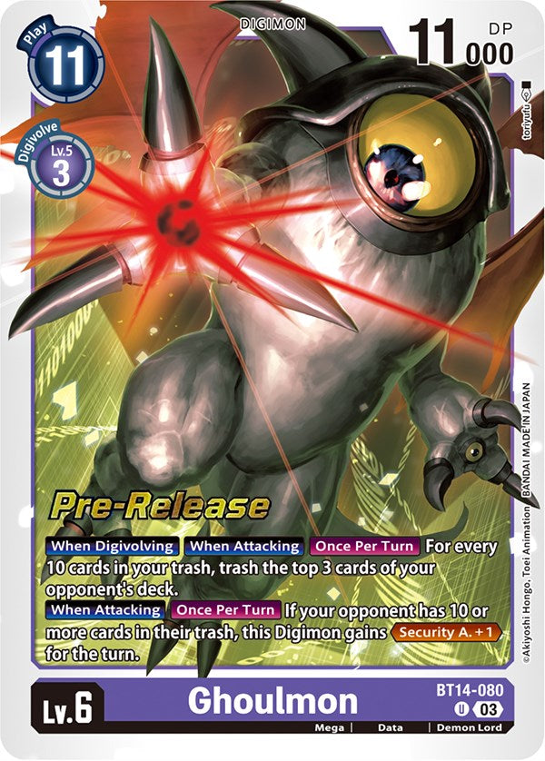 Ghoulmon [BT14-080] [Blast Ace Pre-Release Cards] | Cracking-Singles