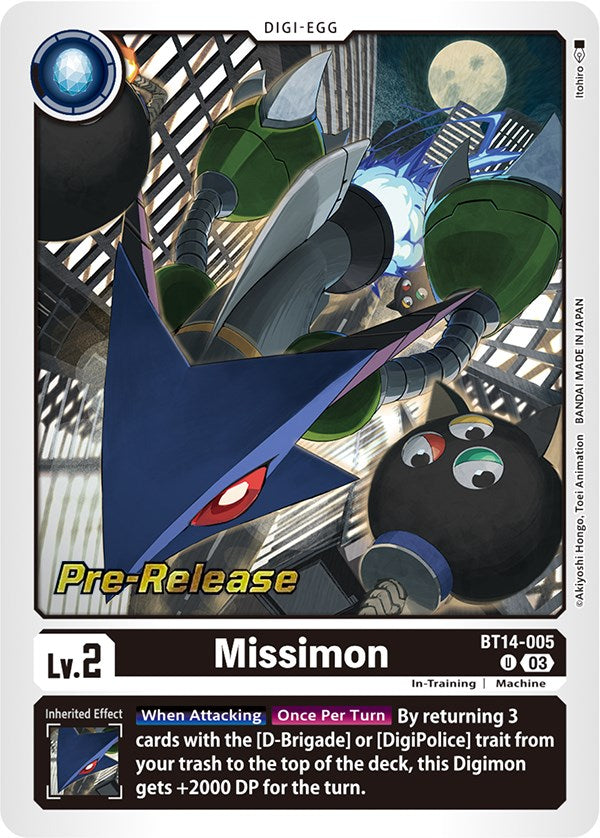 Missimon [BT14-005] [Blast Ace Pre-Release Cards] | Cracking-Singles