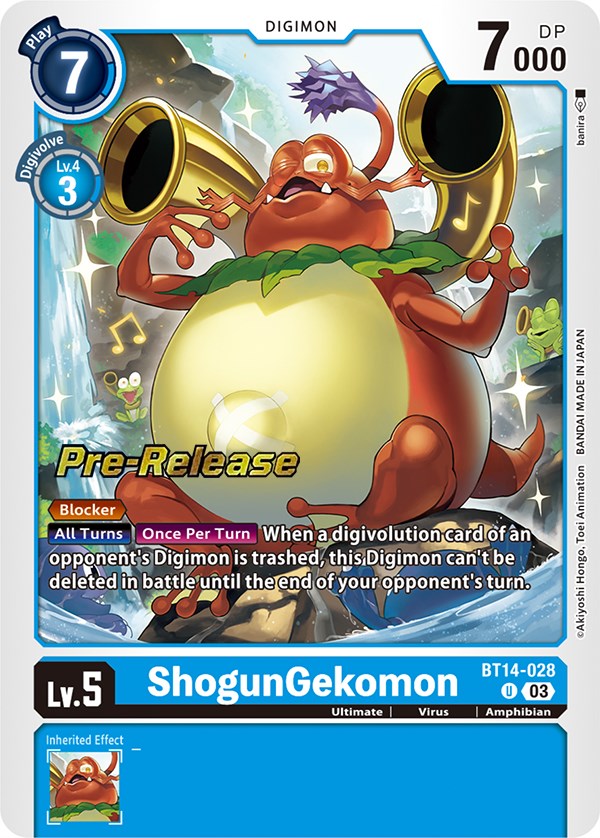 ShogunGekomon [BT14-028] [Blast Ace Pre-Release Cards] | Cracking-Singles