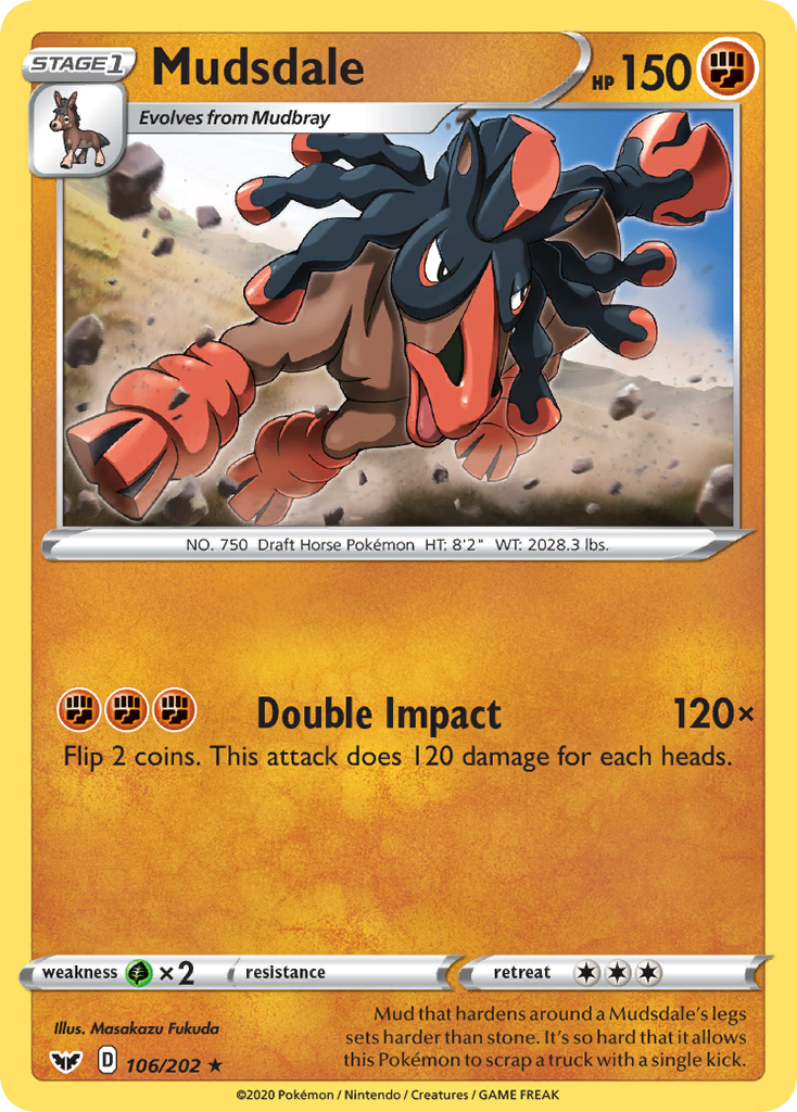 Mudsdale (106/202) [Sword & Shield: Base Set] | Cracking-Singles