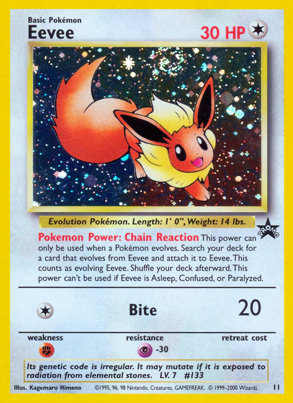 Eevee (11) [Wizards of the Coast: Black Star Promos] | Cracking-Singles