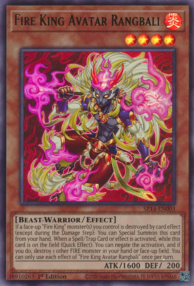 Fire King Avatar Rangbali [SR14-EN003] Ultra Rare | Cracking-Singles