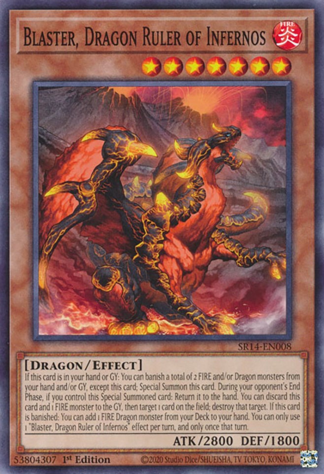 Blaster, Dragon Ruler of Infernos [SR14-EN008] Common | Cracking-Singles