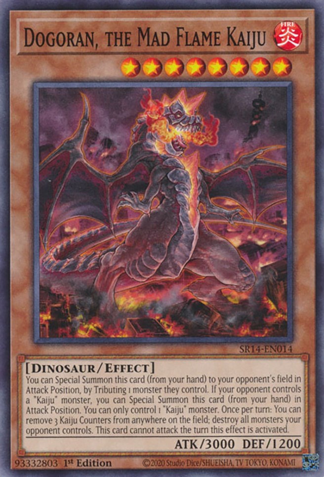 Dogoran, the Mad Flame Kaiju [SR14-EN014] Common | Cracking-Singles