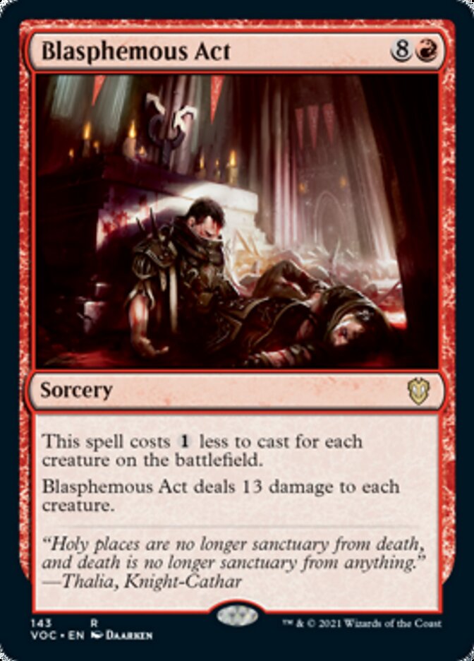 Blasphemous Act [Innistrad: Crimson Vow Commander] | Cracking-Singles