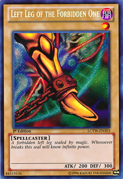 Left Leg of the Forbidden One [LCYW-EN303] Secret Rare | Cracking-Singles