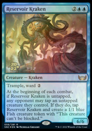 Reservoir Kraken [Streets of New Capenna Prerelease Promos] | Cracking-Singles