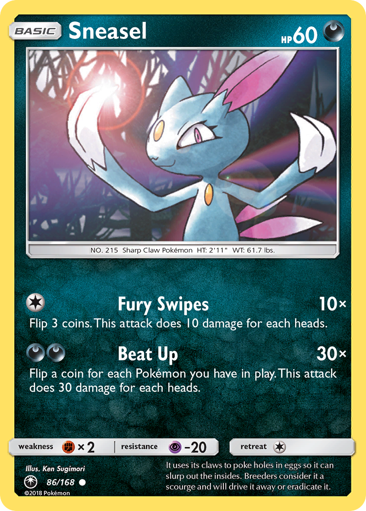 Sneasel (86/168) [Sun & Moon: Celestial Storm] | Cracking-Singles