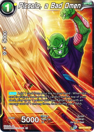 Piccolo, a Bad Omen [BT11-098] | Cracking-Singles