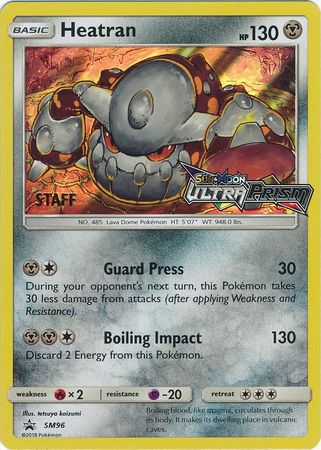 Heatran (SM96) (Staff Prerelease Promo) [Sun & Moon: Black Star Promos] | Cracking-Singles