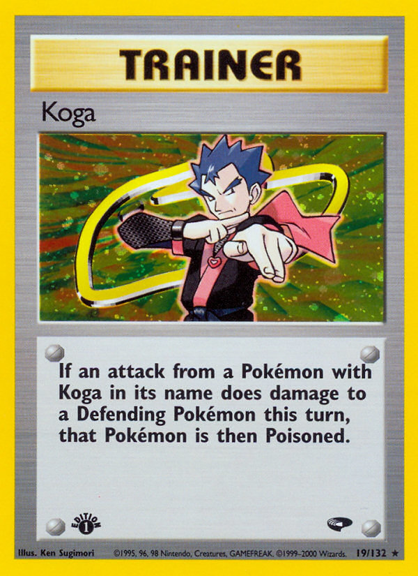 Koga (19/132) [Gym Challenge 1st Edition] | Cracking-Singles