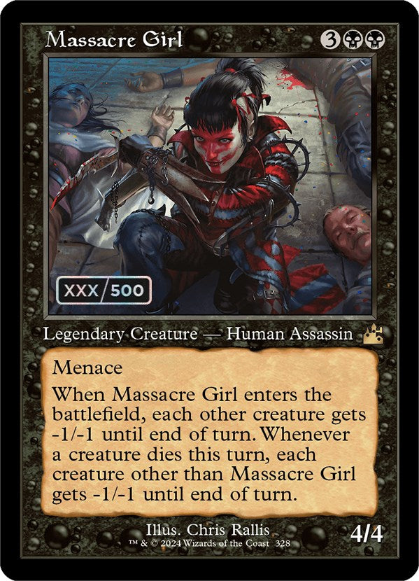 Massacre Girl (Retro) (Serialized) [Ravnica Remastered] | Cracking-Singles