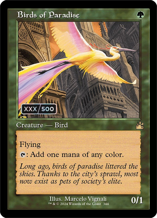 Birds of Paradise (Retro) (Serialized) [Ravnica Remastered] | Cracking-Singles