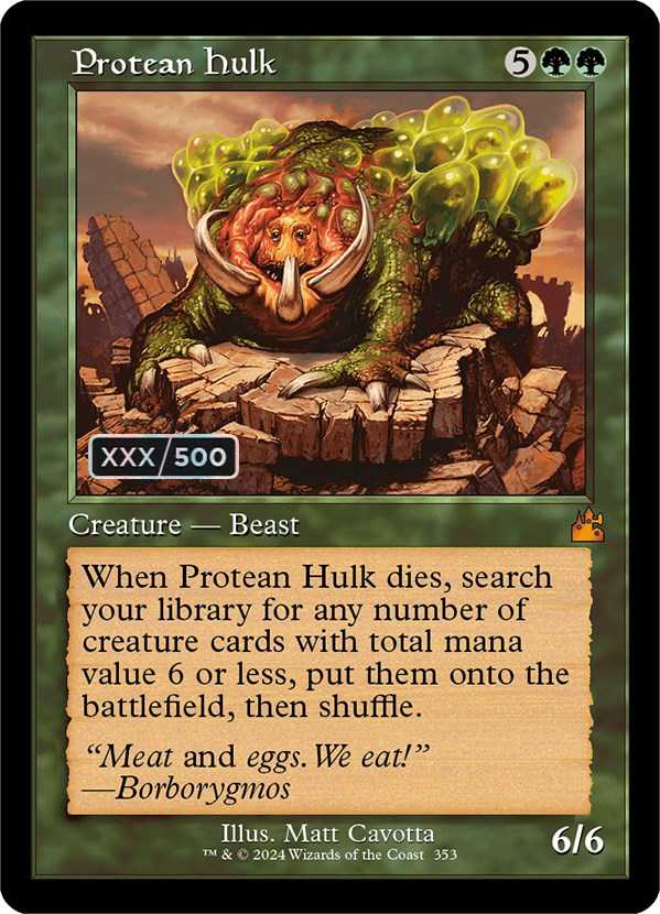 Protean Hulk (Retro) (Serialized) [Ravnica Remastered] | Cracking-Singles