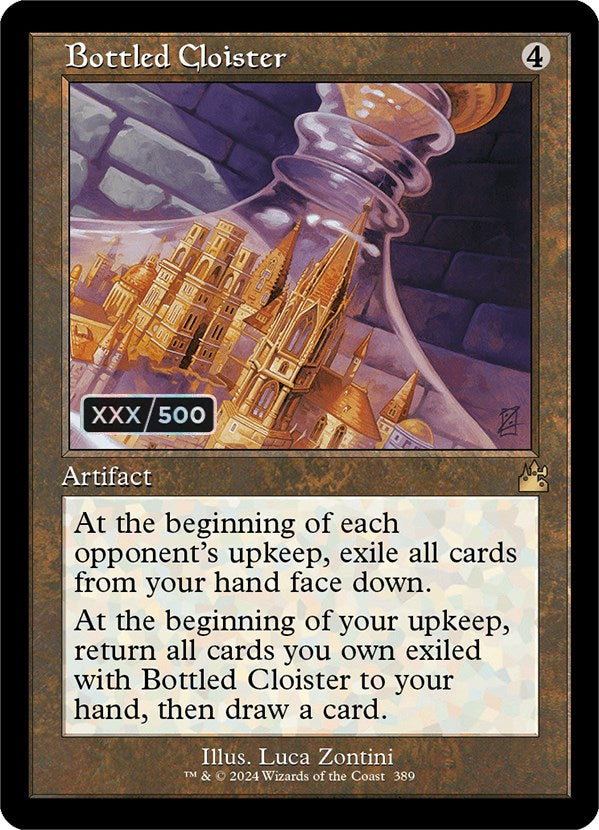 Bottled Cloister (Retro) (Serialized) [Ravnica Remastered] | Cracking-Singles