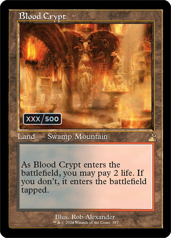 Blood Crypt (Retro) (Serialized) [Ravnica Remastered] | Cracking-Singles