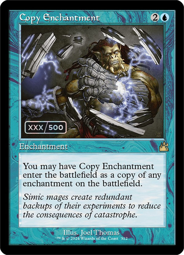 Copy Enchantment (Retro) (Serialized) [Ravnica Remastered] | Cracking-Singles