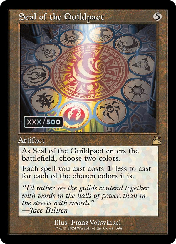 Seal of the Guildpact (Retro) (Serialized) [Ravnica Remastered] | Cracking-Singles