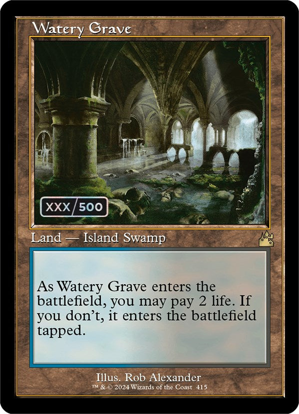 Watery Grave (Retro) (Serialized) [Ravnica Remastered] | Cracking-Singles