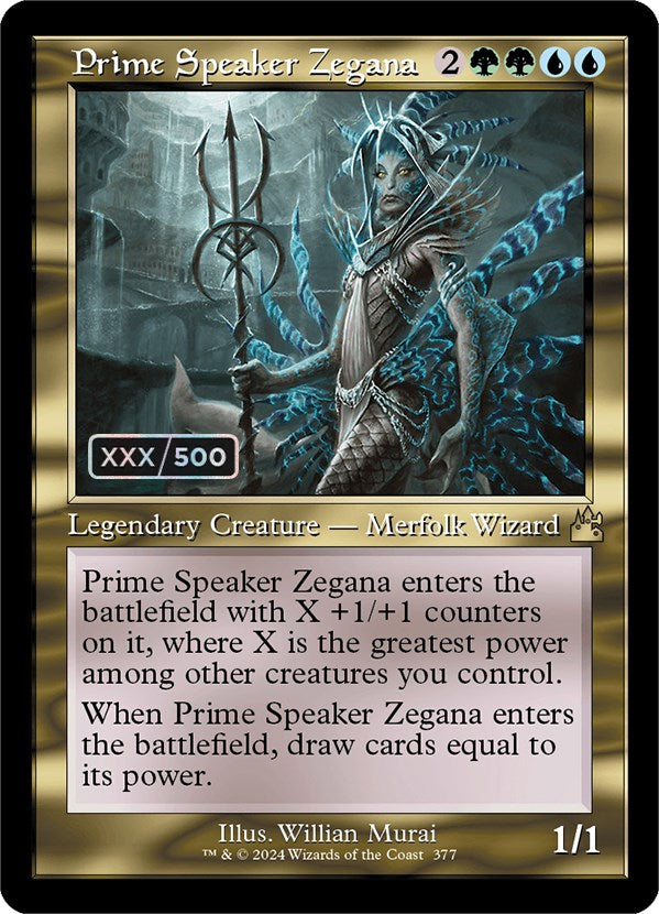 Prime Speaker Zegana (Retro) (Serialized) [Ravnica Remastered] | Cracking-Singles