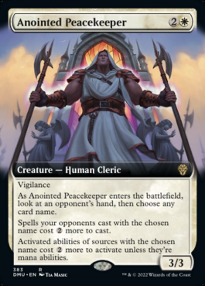 Anointed Peacekeeper (Extended Art) [Dominaria United] | Cracking-Singles