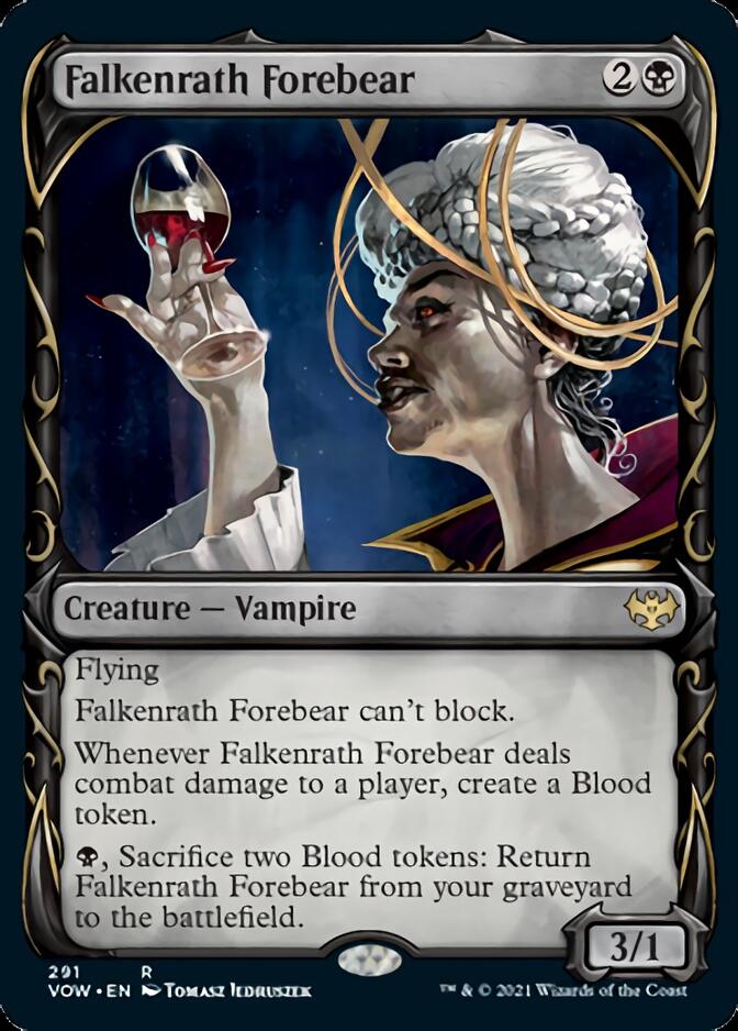 Falkenrath Forebear (Showcase Fang Frame) [Innistrad: Crimson Vow] | Cracking-Singles