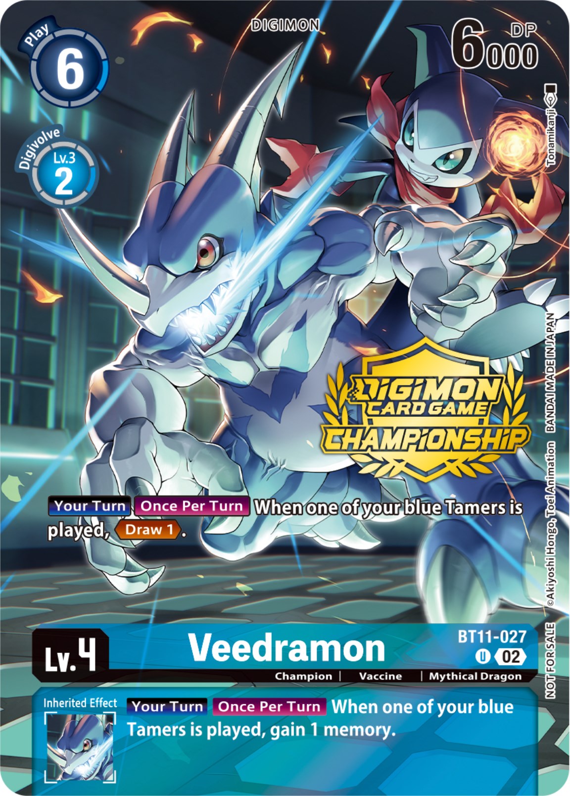 Veedramon [BT11-027] (Championship 2023 Tamers Pack) [Dimensional Phase Promos] | Cracking-Singles