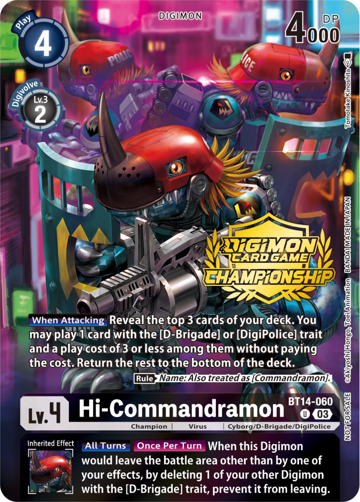 Hi-Commandramon [BT14-060] (Championship 2023 Tamers Pack) [Blast Ace Promos] | Cracking-Singles