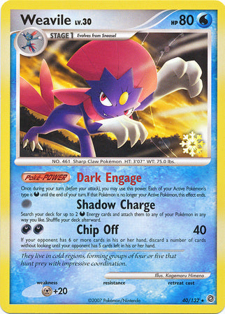 Weavile (40/132) [Countdown Calendar Promos] | Cracking-Singles