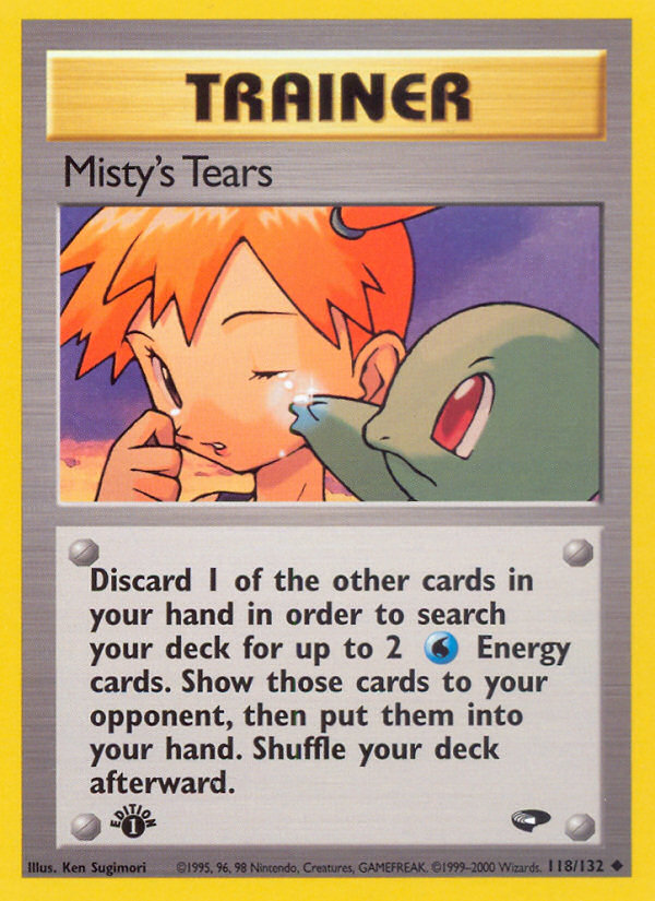 Misty's Tears (118/132) [Gym Challenge 1st Edition] | Cracking-Singles