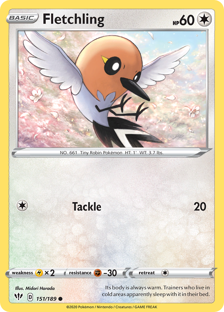 Fletchling (151/189) [Sword & Shield: Darkness Ablaze] | Cracking-Singles