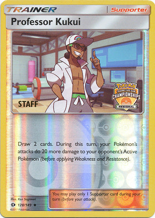 Professor Kukui (128/149) (Regional Championship Promo Staff) [Sun & Moon: Base Set] | Cracking-Singles