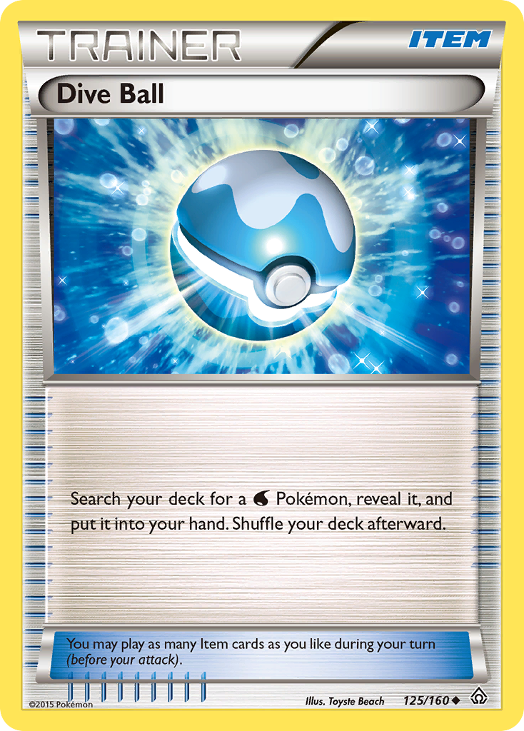 Dive Ball (125/160) [XY: Primal Clash] | Cracking-Singles