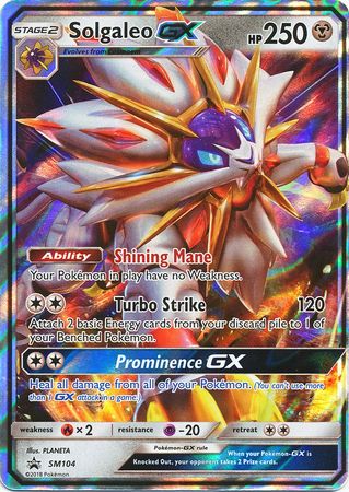 Solgaleo GX (SM104) (Jumbo Card) [Sun & Moon: Black Star Promos] | Cracking-Singles